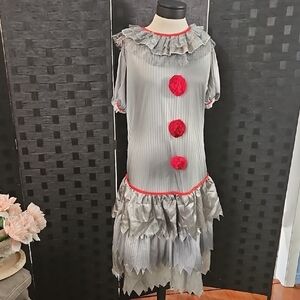 Spirit Halloween Carnival Clown Costume Size XL